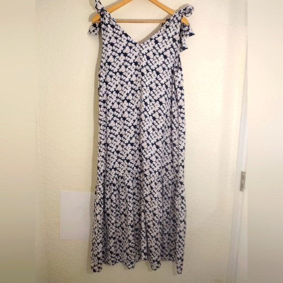 Banana Republic Tie-Shoulder Drop Waist Midi Dress - Picture 6 of 6